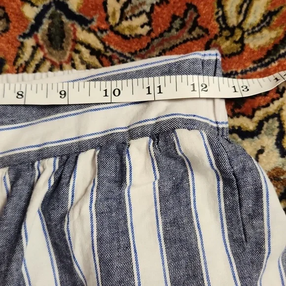 Madewell Wide Leg Pull On Linen Blend Cropped Pants XS - Picture 6 of 11